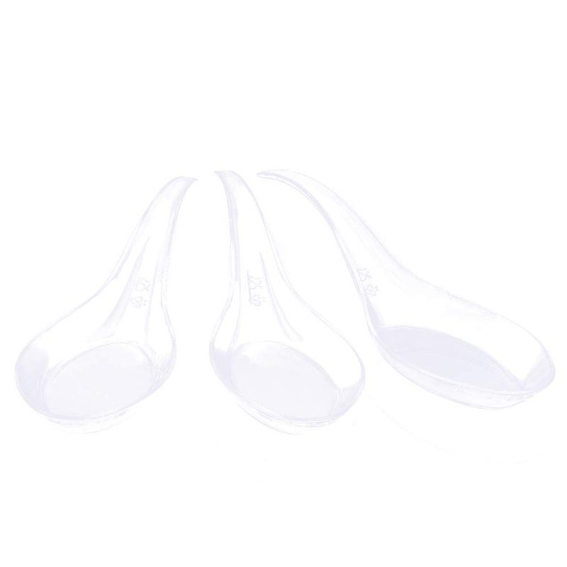 Kingrol 200 Plastic Appetizer Spoons, Disposable Tasting Spoons for Desserts, Hors d'oeuvres, Soups, Sushi, Dipping Sauces - Image 5